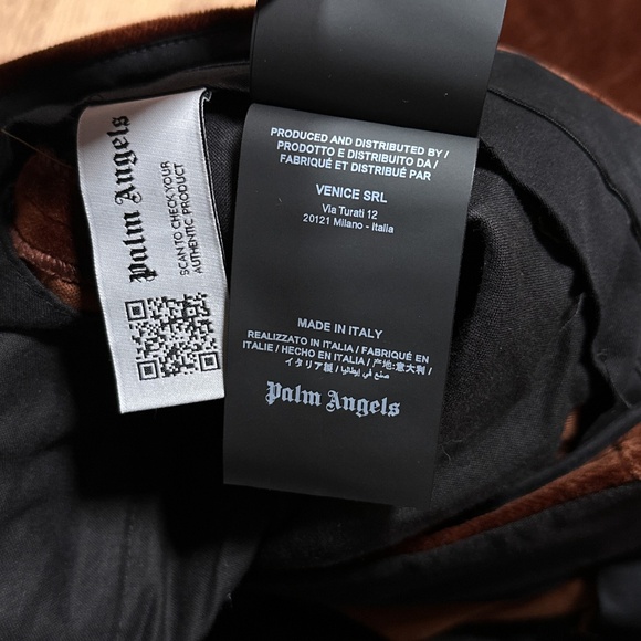 NWT Palm Angels Velvet Tailored Trousers Brown Boot Cut Pants Mens 48 US Medium - Picture 9 of 10